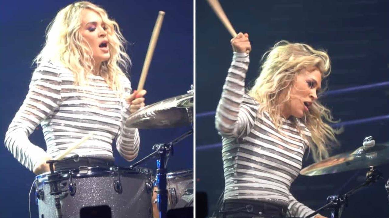 Can Carrie Underwood Play Drums