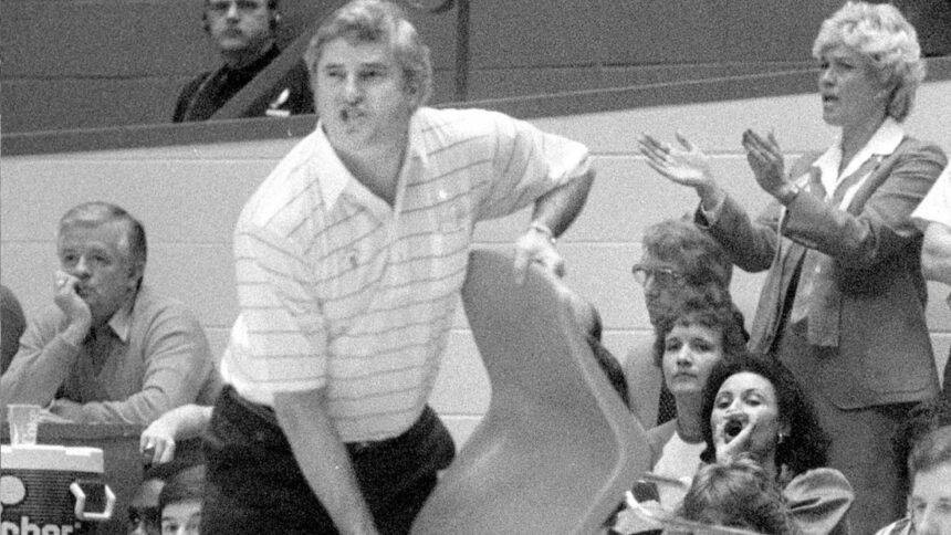 Bobby Knight Chair Throwing GIF Meme, When Did Throws Chair Toss? Watch ...